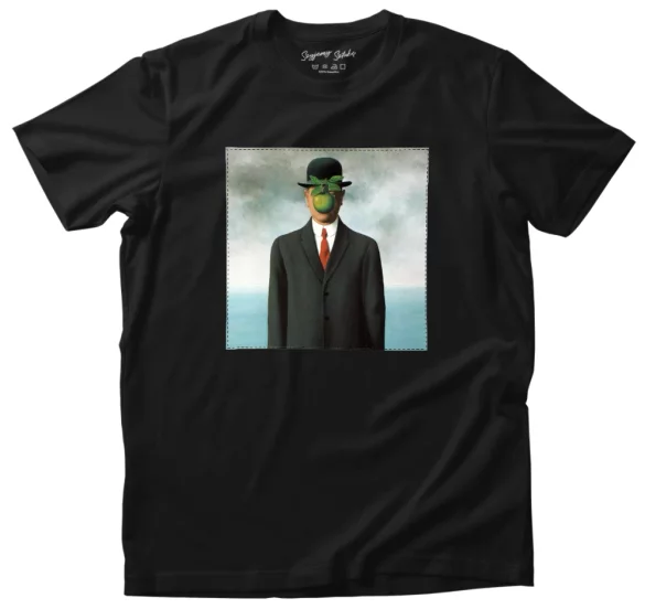 Koszulka z naszywką Syn człowieczy René Magritte