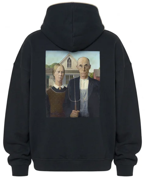 Bluza oversize American Gothic Grant Wood