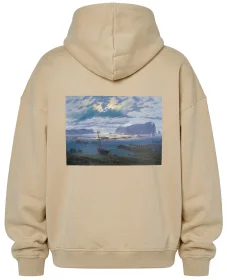 Bluza oversize Morze Północne w świetle księżyca Caspar David Friedrich