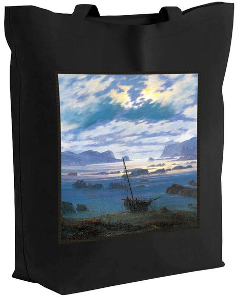 Torba z naszywką Morze Północne w świetle księżyca Caspar David Friedrich
