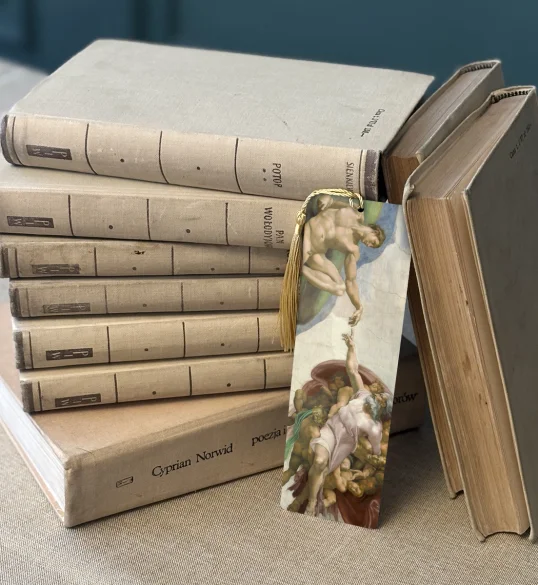 Zakładka do książki Stworzenie Adama Michał Anioł