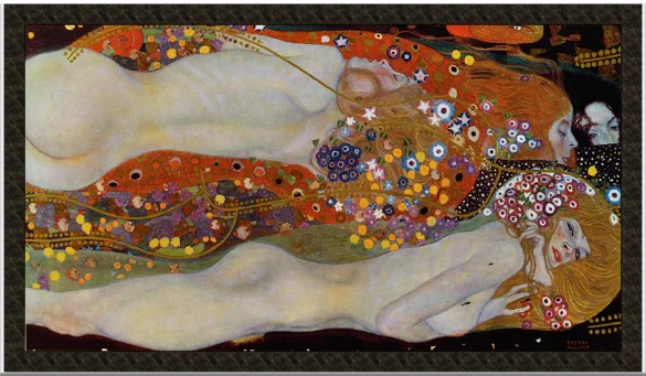 Naszywka Węże Wodne II Gustav Klimt