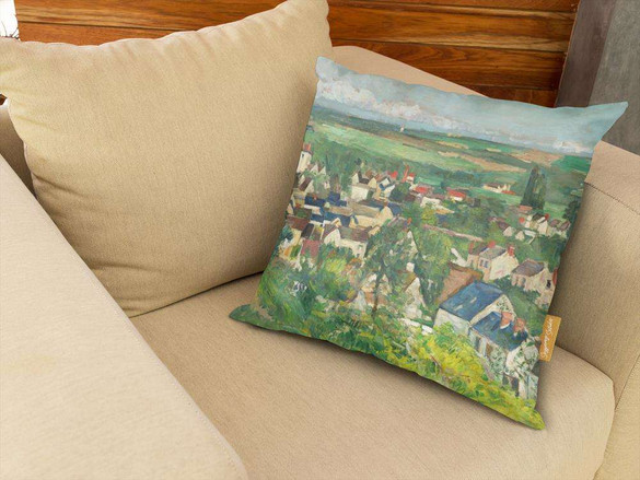Poduszka Auvers, widok panoramiczny Paul Cezanne