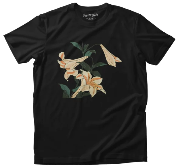 Koszulka Lilie Katsushika Hokusai