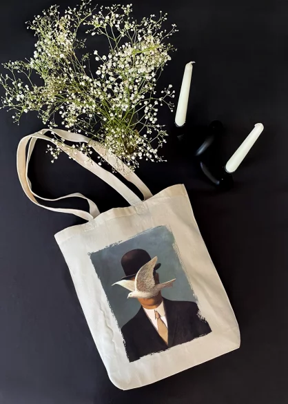 Torba bawełniana Mężczyzna w meloniku René Magritte