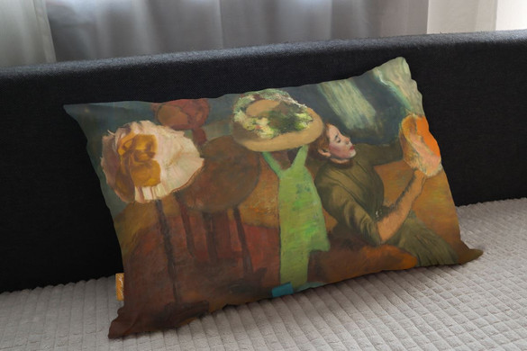 Poduszka Sklep z kapeluszami Edgar Degas