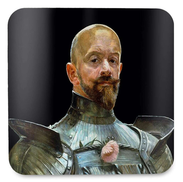 Podkładka pod kubek Autoportret w zbroi Jacek Malczewski