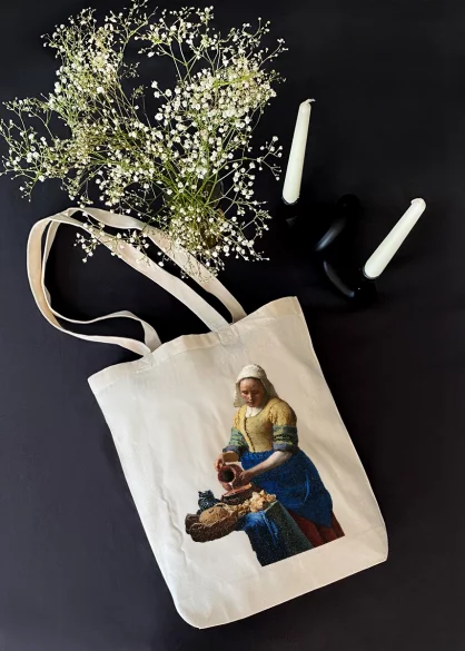 Torba bawełniana Mleczarka Jan Vermeer