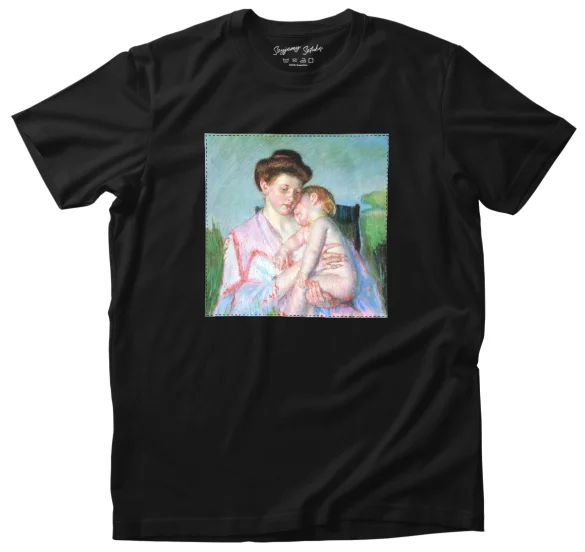Koszulka z naszywką Śpiące niemowlę Mary Cassatt