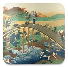 Podkładka pod kubek Ariwara no Narihira Katsushika Hokusai