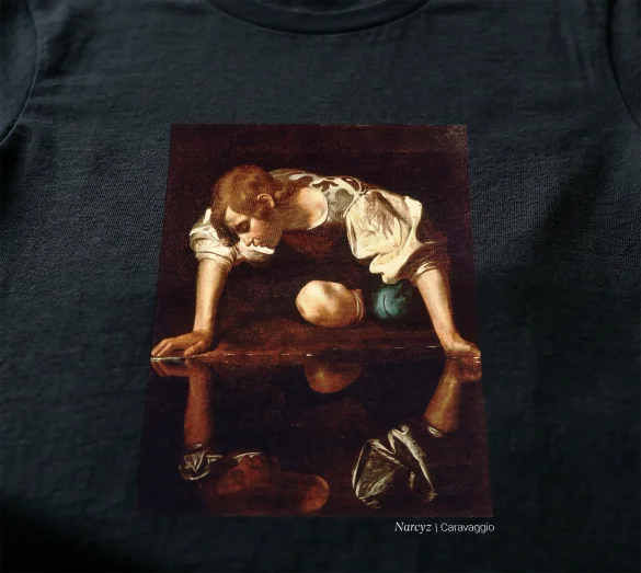 Koszulka z nadrukiem Narcyz Caravaggio