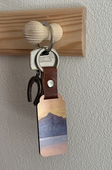 Brelok Genfersee mit Mont-Blanc im Morgenrot Ferdinand Hodler