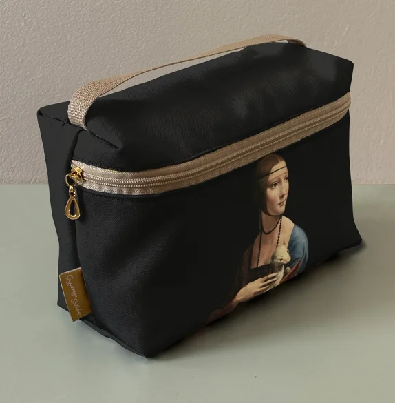 Kosmetyczka kuferek Dama z gronostajem Leonardo da Vinci