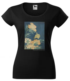 Bluzka damska Kanarek i piwonia Katsushika Hokusai