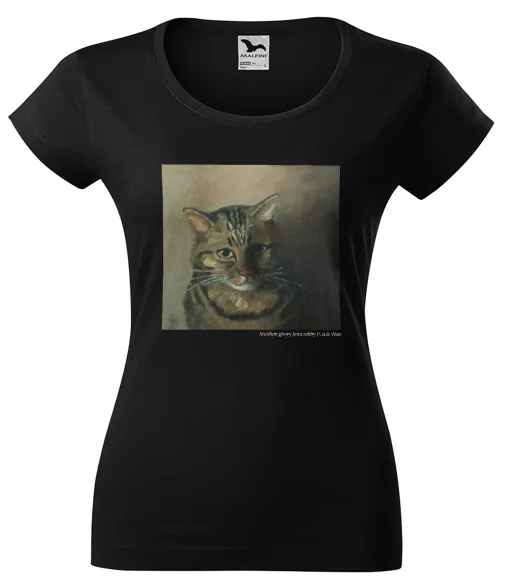 Bluzka damska Studium głowy kota tabby Louis Wain