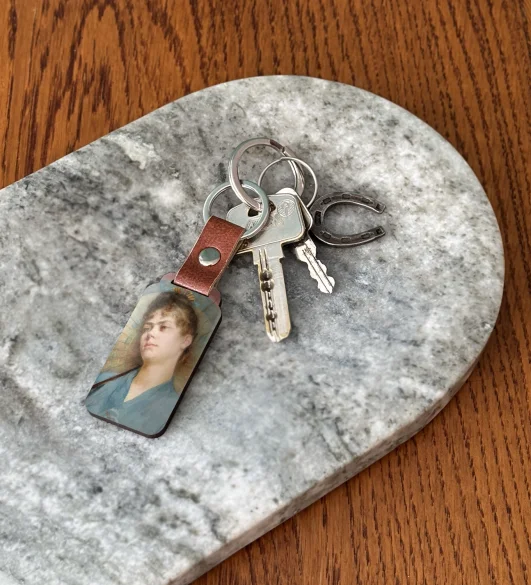 Brelok Kobieta z japońskim parasolem Anna Bilińska-Bohdanowiczowa