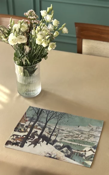 Podkładka na stół Myśliwi na śniegu Pieter Bruegel starszy