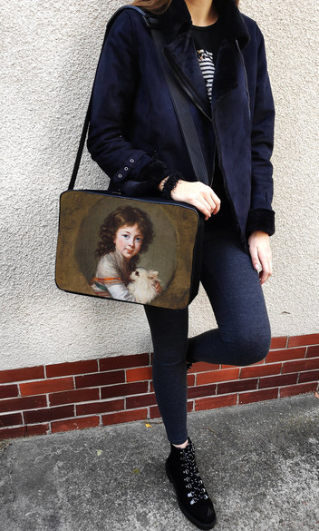 Torba na ramię Portret Elżbiety Mniszchówny z pieskiem Élisabeth Vigée-Lebrun