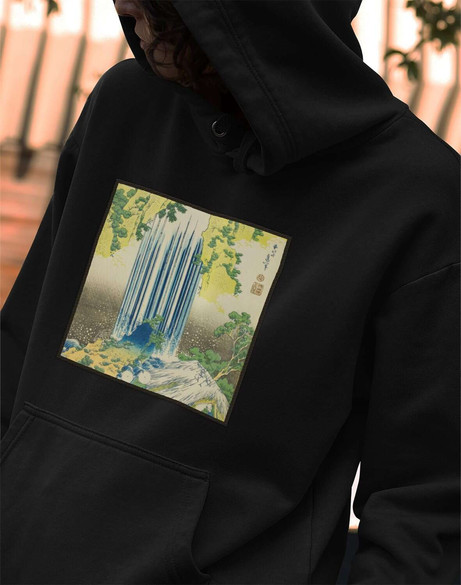 Bluza z naszywką Wodospady Yoro w prowincji Mino Katsushika Hokusai