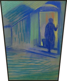 Ekran Alte Frau beim Betreten von Schloss Pretzfeld (Stara kobieta wchodząca do zamku Pretzfeld) Curt Herrmann