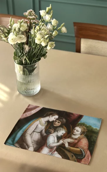 Podkładka na stół Mistyczne zaślubiny świętej Katarzyny Sofonisba Anguissola