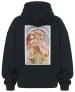 Bluza oversize Kwiat Alfons Mucha