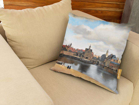 Poduszka Widok Delf Jan Vermeer