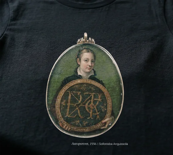 Koszulka z nadrukiem Autoportret, 1556 Sofonisba Anguissola