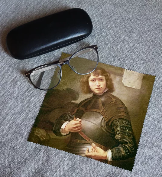 Ściereczka do okularów Młody mężczyzna w złotej zbroi Rembrandt