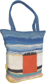 Torba na ramię shopper Czerwony Dom Kazimir Severinovich Malevich
