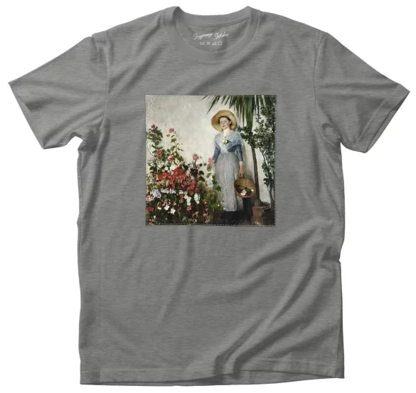 Koszulka z naszywką W oranżerii (W cieplarni) Olga Boznańska