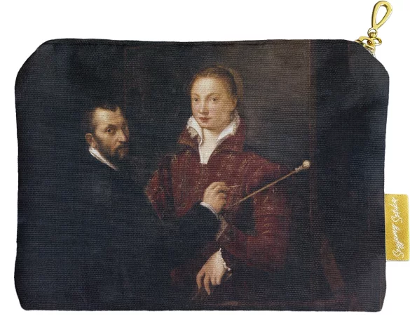 Kosmetyczka mini Bernardino Campi malujący Sofonisbę Anguissolę Sofonisba Anguissola