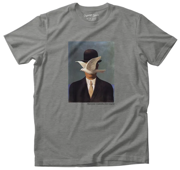 Koszulka z nadrukiem Mężczyzna w meloniku René Magritte