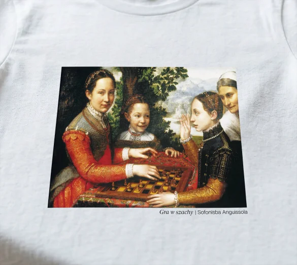 Koszulka z nadrukiem Gra w szachy Sofonisba Anguissola