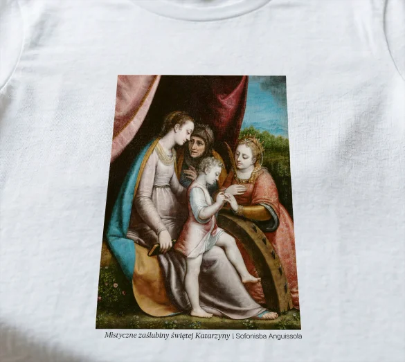 Koszulka z nadrukiem Mistyczne zaślubiny świętej Katarzyny Sofonisba Anguissola