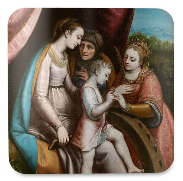 Podkładka pod kubek Mistyczne zaślubiny świętej Katarzyny Sofonisba Anguissola