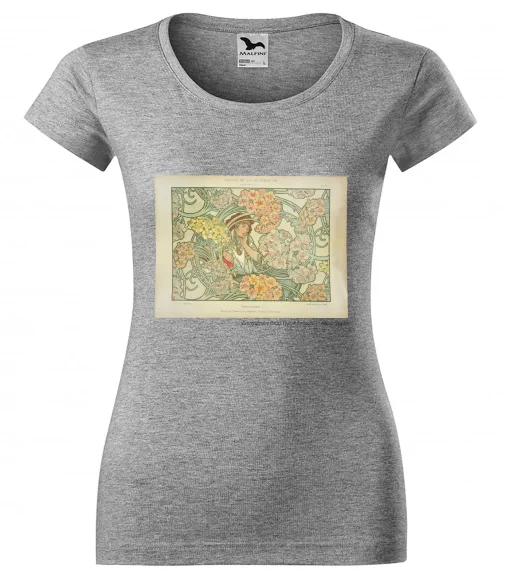 Bluzka damska Langage des fleurs (Język kwiatów) Alfons Mucha