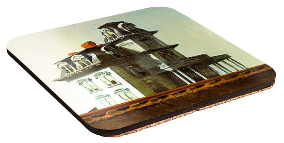 Podkładka pod kubek Dom przy torach kolejowych Edward Hopper