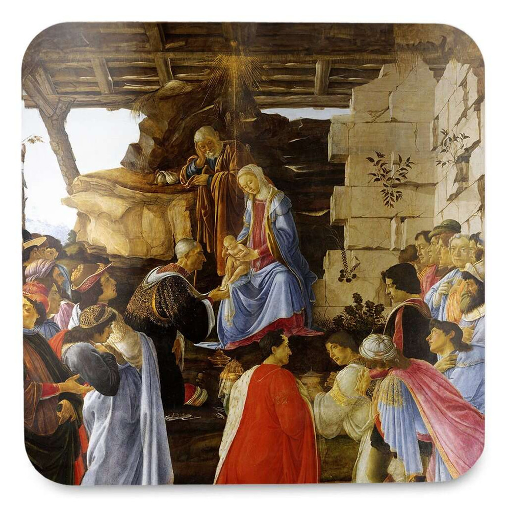 Podkładka pod kubek Pokłon Trzech Króli Sandro Botticelli