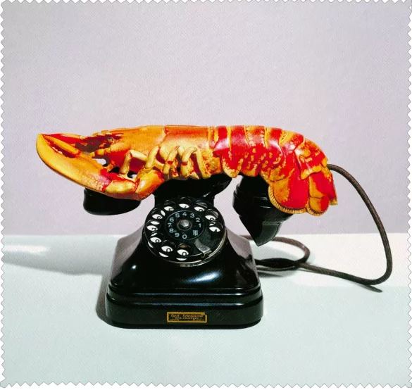 Ściereczka do okularów Telefon-homar Salvador Dali