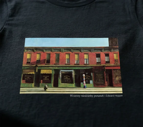 Bluzka damska Wczesny niedzielny poranek Edward Hopper