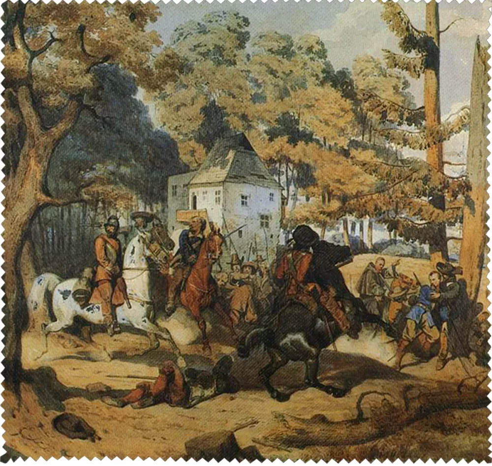 Ściereczka do okularów Utarczka ze Szwedami Artur Grottger