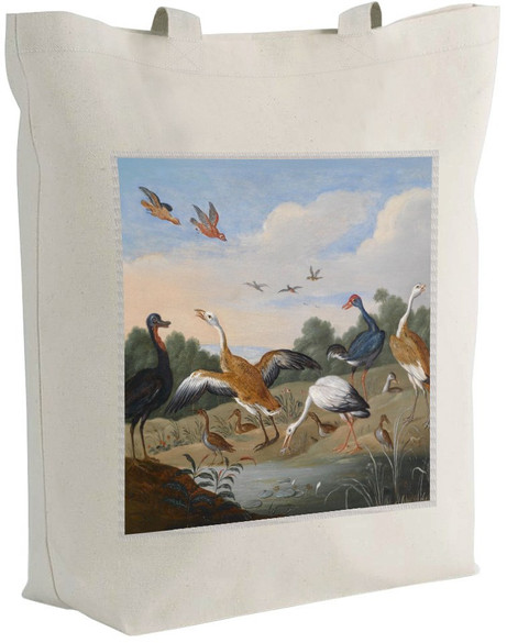 Torba z naszywką Czaple i kaczki na rzece Jan van Kessel (starszy) 