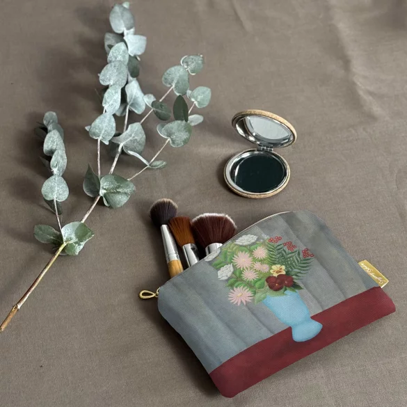 Kosmetyczka mini Still life of flowers in a blue vase Henri Rousseau