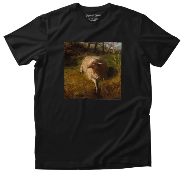 Koszulka z naszywką Odpoczywająca owca Rosa Bonheur