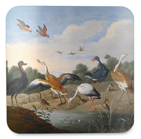 Podkładka pod kubek Czaple i kaczki na rzece Jan van Kessel (starszy)