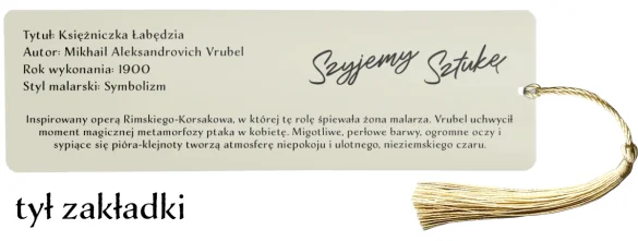 Zakładka do książki Księżniczka Łabędzia Mikhail Aleksandrovich Vrubel