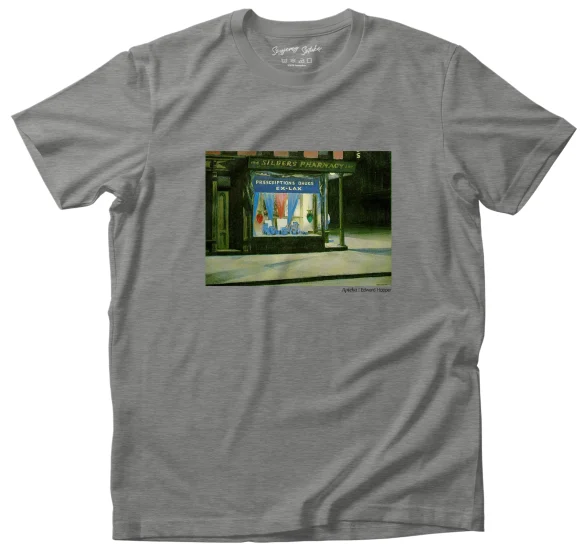 Koszulka z nadrukiem Apteka Edward Hopper