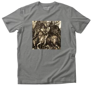 Koszulka z naszywką Rycerz, Śmierć i Diabeł Albrecht Dürer