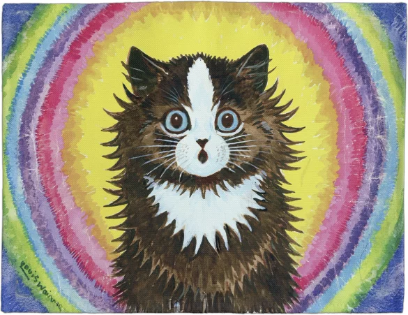 Podkładka na stół Kot w tęczy Louis Wain